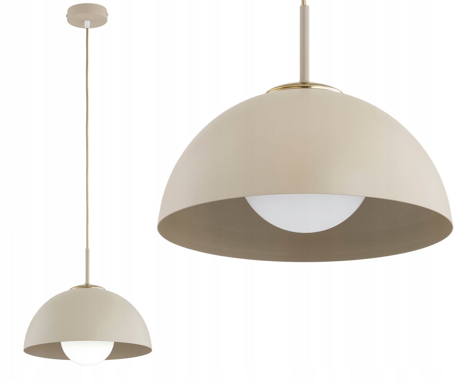 Cosmo Plafondlamp Beige - Moderne Hanglamp voor Woonkamer & Keuken