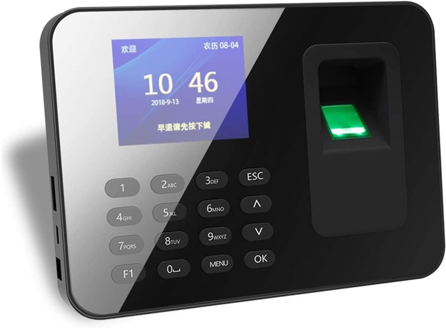 Werknemersprikklok ZK301 Vingerafdruk Tijdregistratiemachine Dual Mode Prikklokken voor werknemers Kleine zakelijke werknemer Check-in Recorder