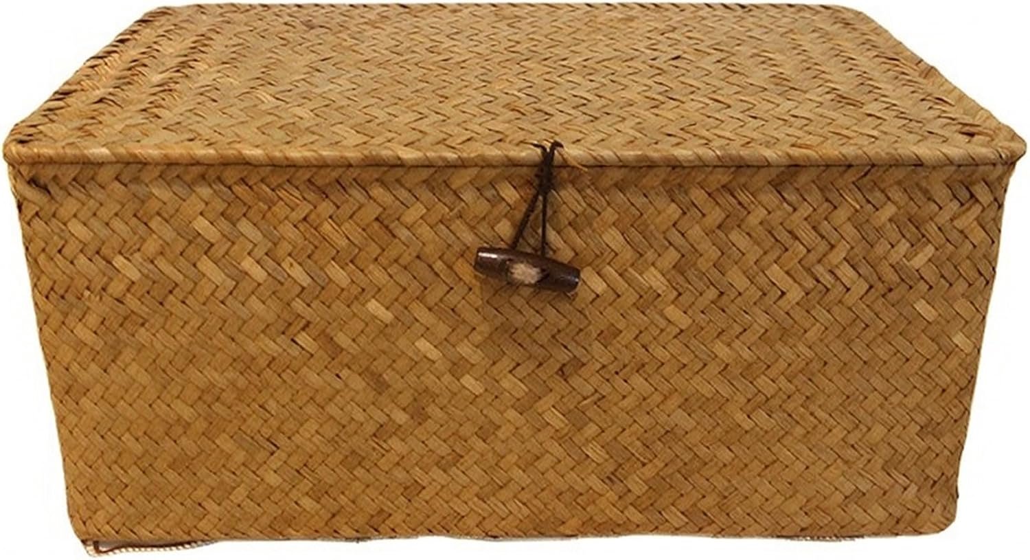 Handgeweven bureau-organizer van,geel,S:23x13x8CM