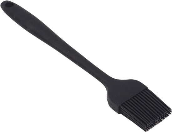 Siliconen bakborstel voor keuken, barbecue, multifunctioneel gereedschap voor taarten, brood, boter, voedselveilig materiaal, roze/geel (zwart) — afbeelding 4