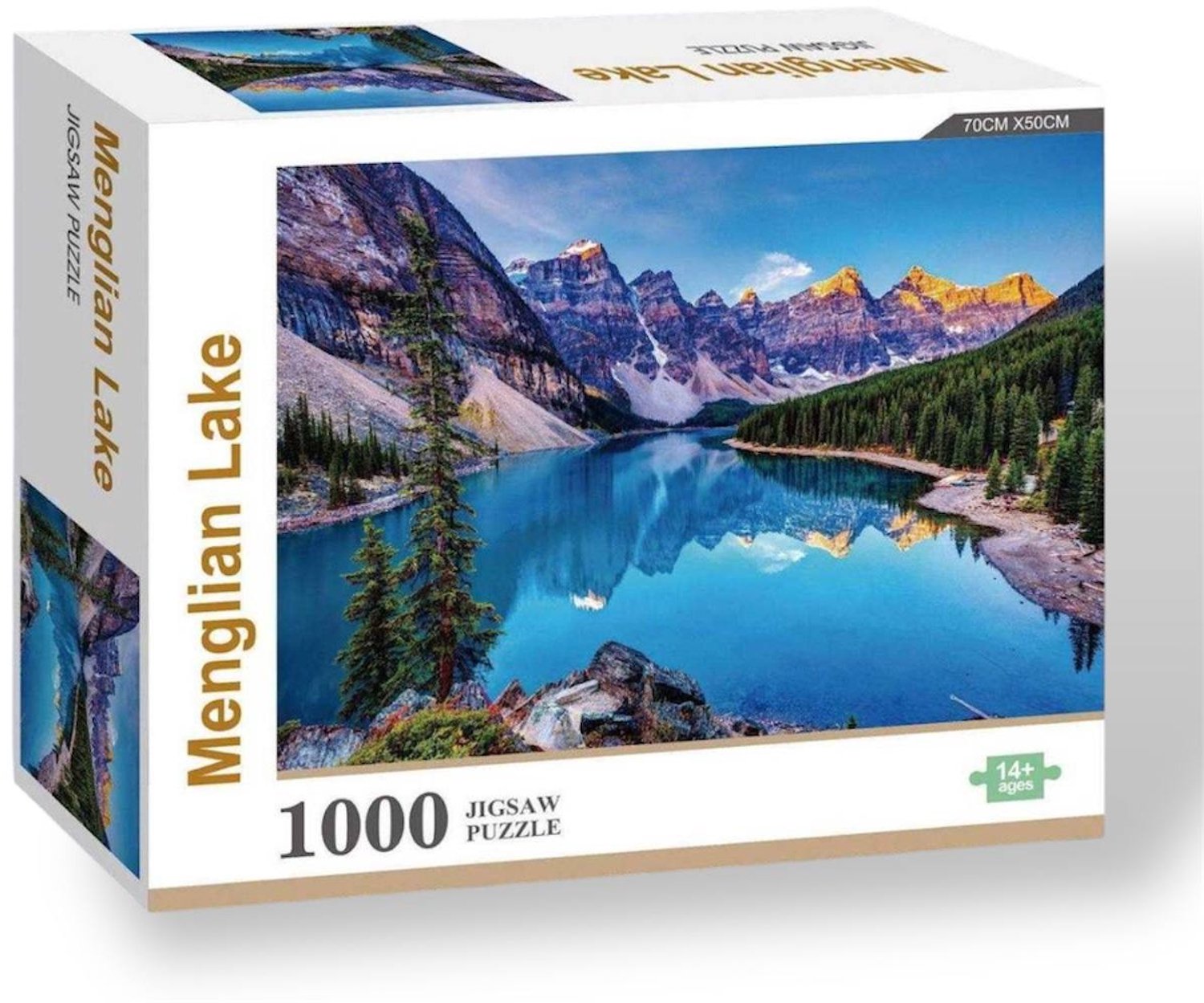 Puzzel 1000 Stukken - Menglian Meer, Berglandschap