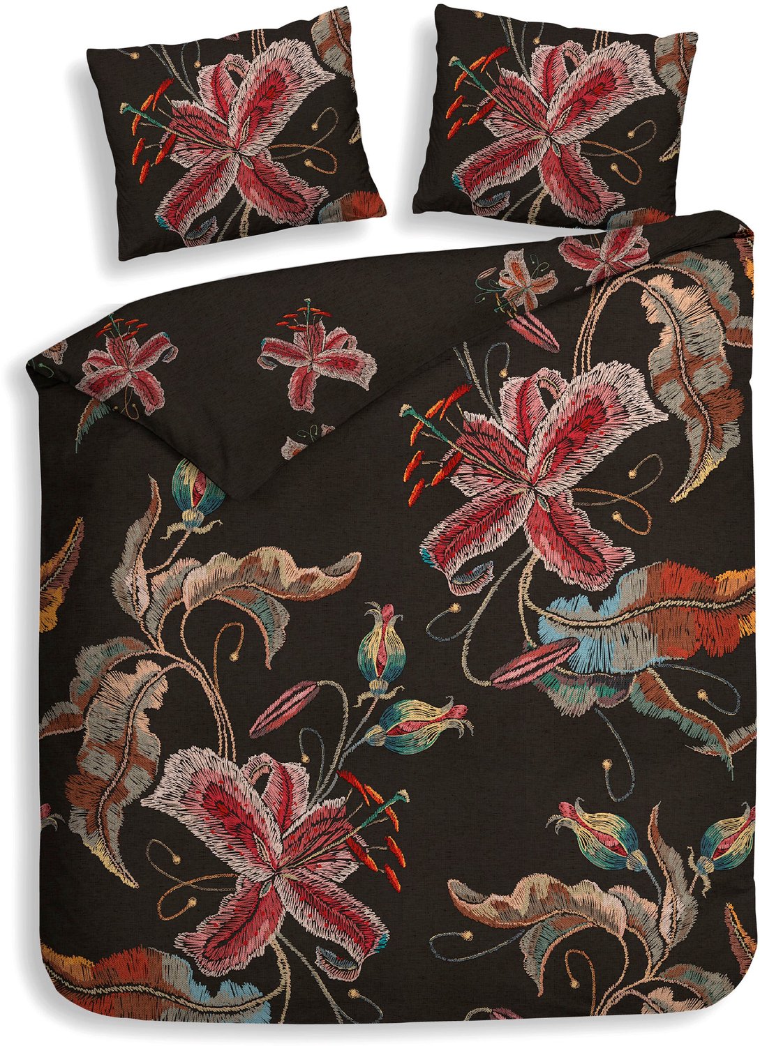 Heckettlane Dekbedovertrek Zia - Multi - Dekbedovertrek van 100% Katoen-Satijn - Dekbedovertrek 200x200-220 cm - Tweepersoons - Santa Fe Zia Multi