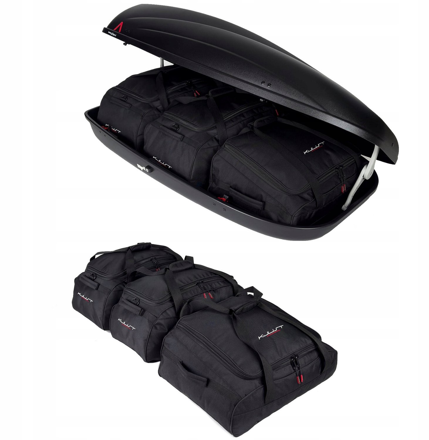 Set van 3 Daktas Tassen voor Dakkoffer - 268L