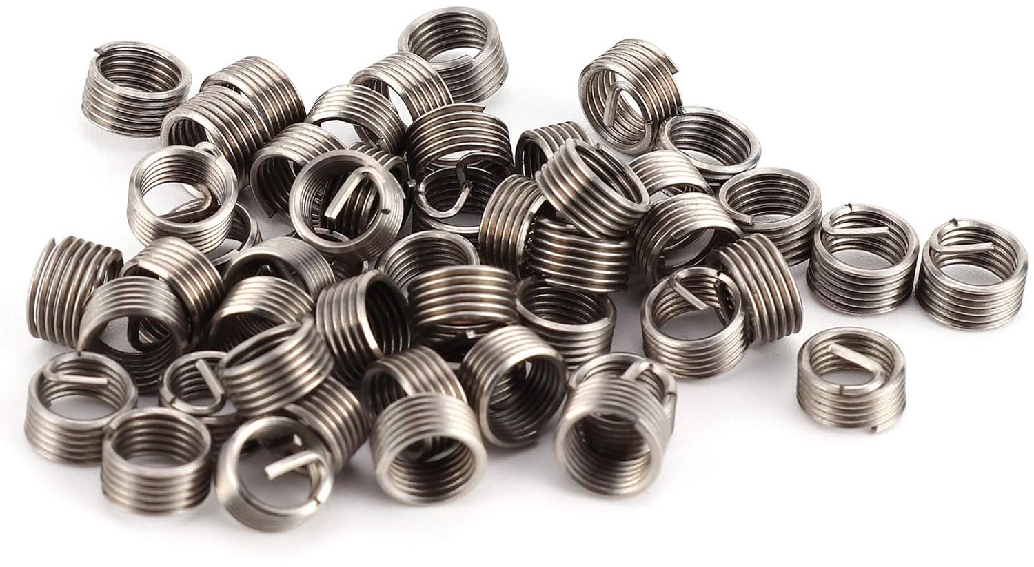 50 stuks draadreparatie-inzetset 304 roestvrijstalen draadreparatiegereedschap M6x0.65x1D Draadreparatie-inzetstuk Schroefdraadinzetstuk Draadreparatiegereedschap