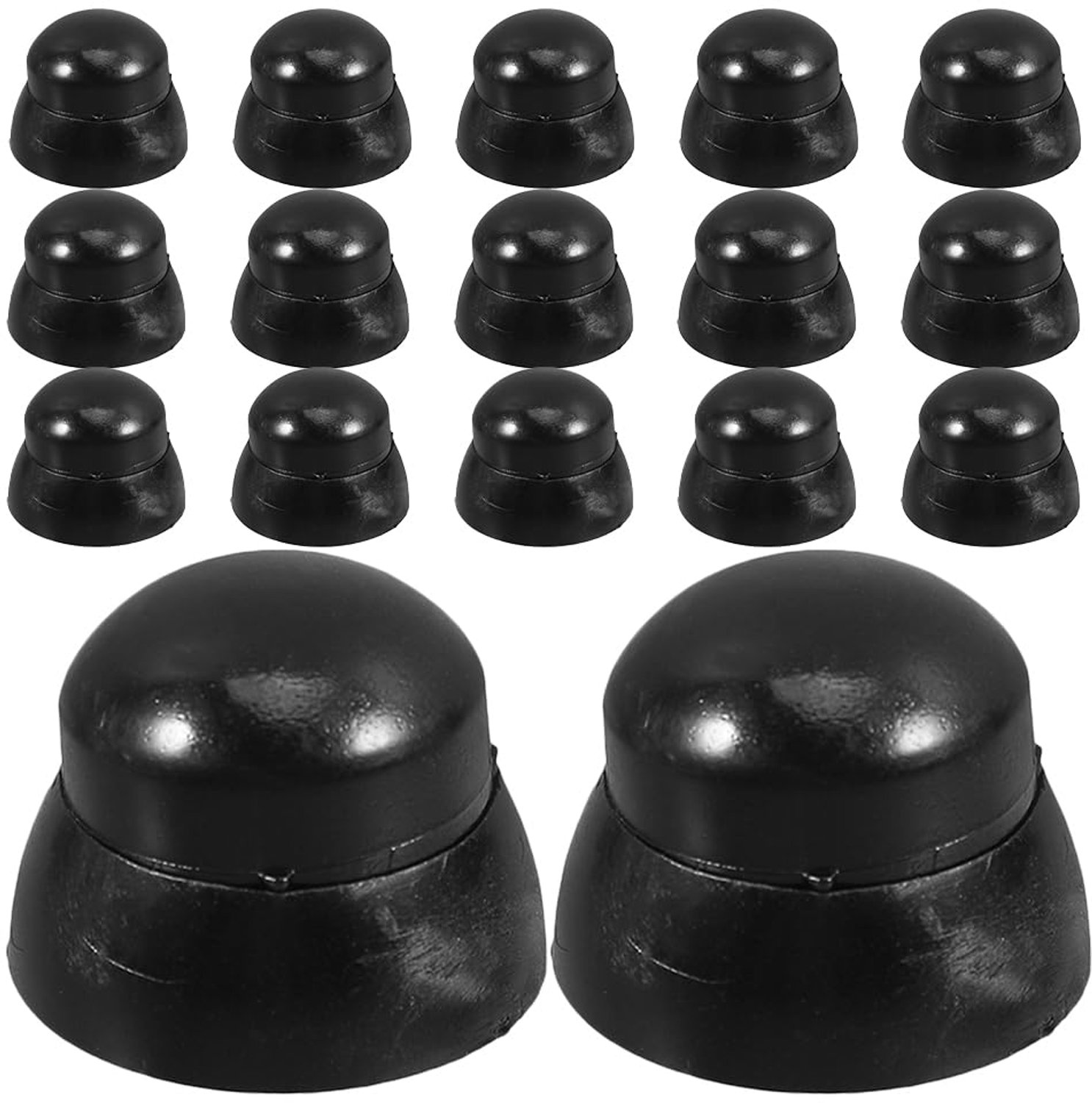 20 Stuks Plastic Playground Bolt Nut Covers voor Schroeven Zwarte Dome Caps voor Kinderspeeltoestellen Duurzame Beschermhoezen voor Veiligheid Speelplaatsen