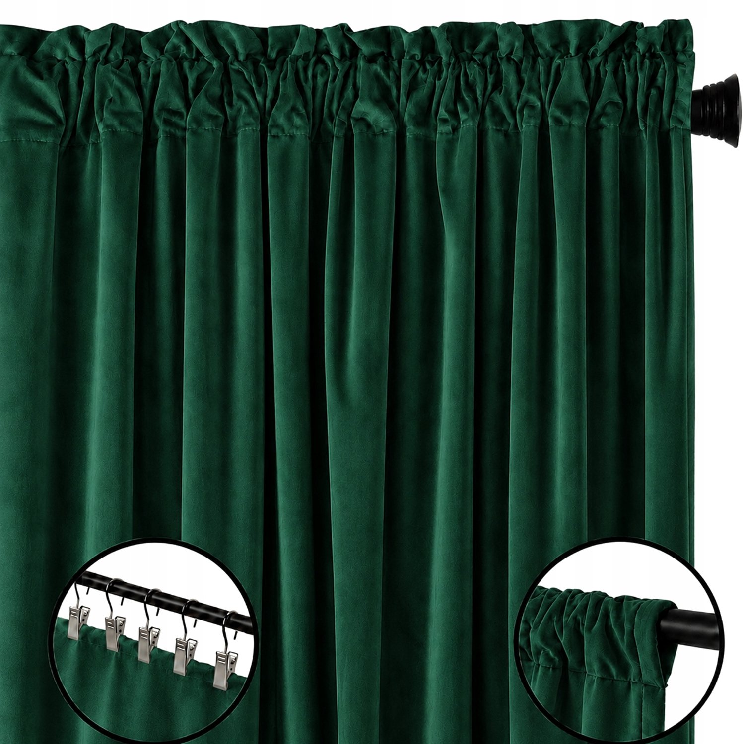 Luxe Velours Verduisterend Gordijn 140x250 cm - Khaki