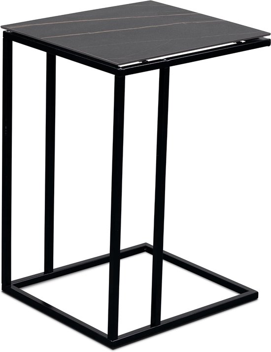 Bijzettafel Jon, 38x62x43cm, zwart — afbeelding 3