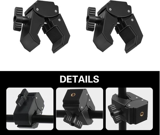 2 stuks Super Clamps met 1/4 inch binnendraad interface — afbeelding 4