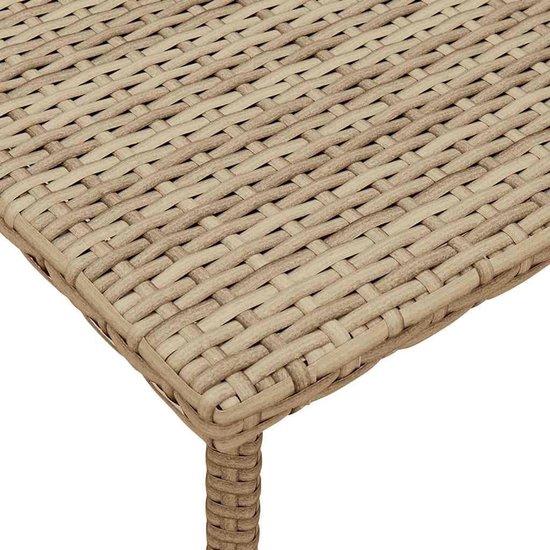 Salontafel 40x40x37 cm beige — afbeelding 2