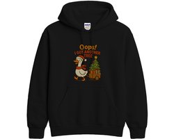 Grappig Kerst Hoodie – Oops! I GOT ANOTHER TREE – Feestelijke Outfit – Unisex Hoodie voor Dames & Heren – Leuk Cadeau