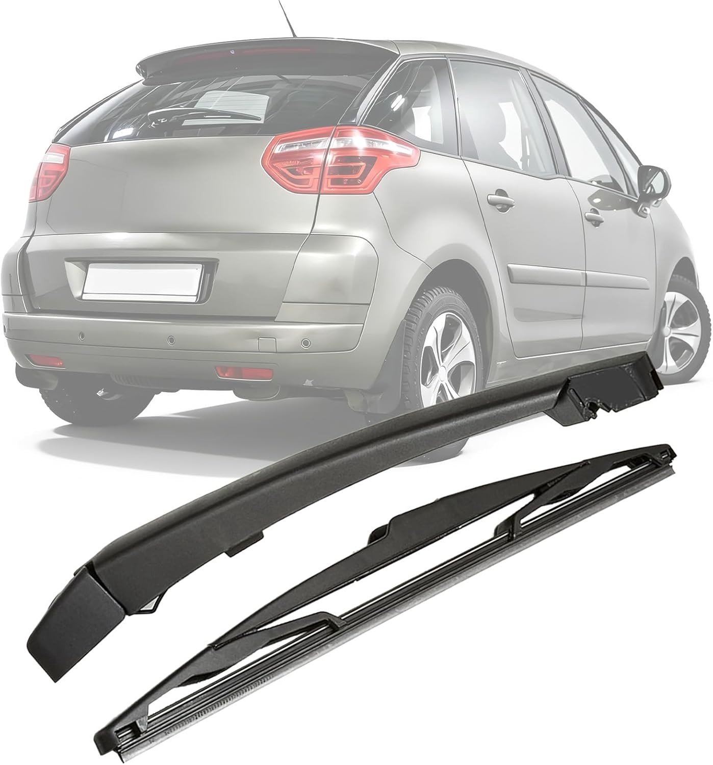Achterruitenwisserarm voor Citroen C4 Picasso en Grand C4 Picasso 2006-2013, Compleet met Waterdichte Wisserbladen en Eenvoudige Montage