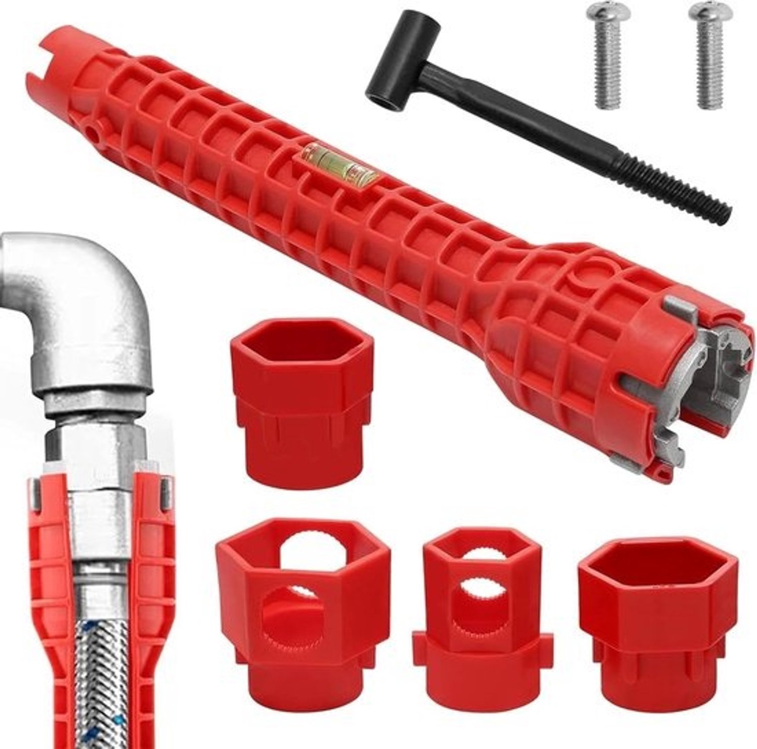 14-in-1 kraansleutel - multifunctioneel gereedschap voor staande kranen - steeksleutelset voor Cuvette De Toilettes Cuisine Pour
