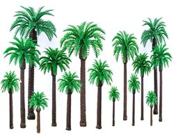 Kokospalm Model Set - 20 Stuks Kunstmatige Bomen voor DIY Landschap