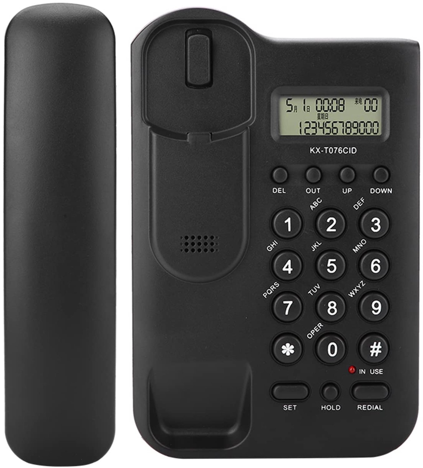 Vaste Telefoon Eenvoudige Installatie - Bureau/ muurbevestiging - FSK/DTMF Dual-systeem - 30 Groepen Oproepen - Energiebesparend - Milieuvriendelijk