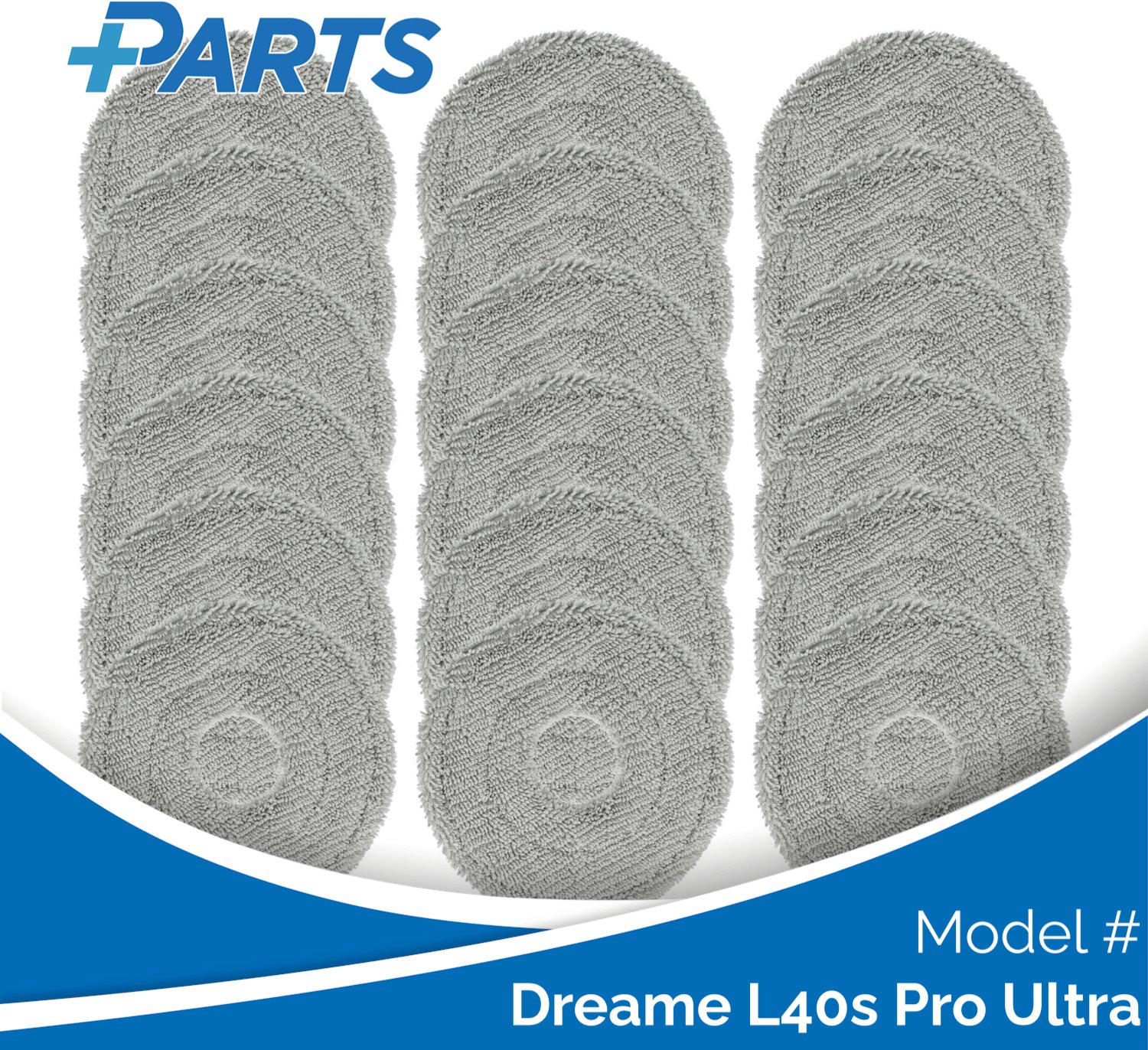 Plus.Parts Dreame L40s Pro Ultra Dweilpads (18 Stuks, Plus.Parts® alternatief voor RMP8) Overig