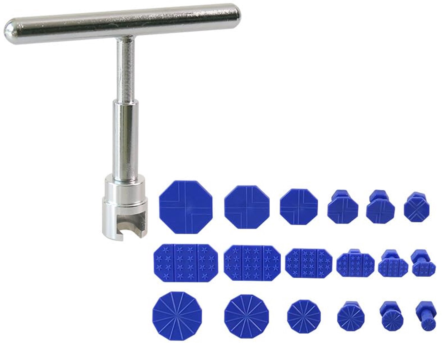 Auto Deukherstelset met 18 Suction Cups en T-Bar Trekkers