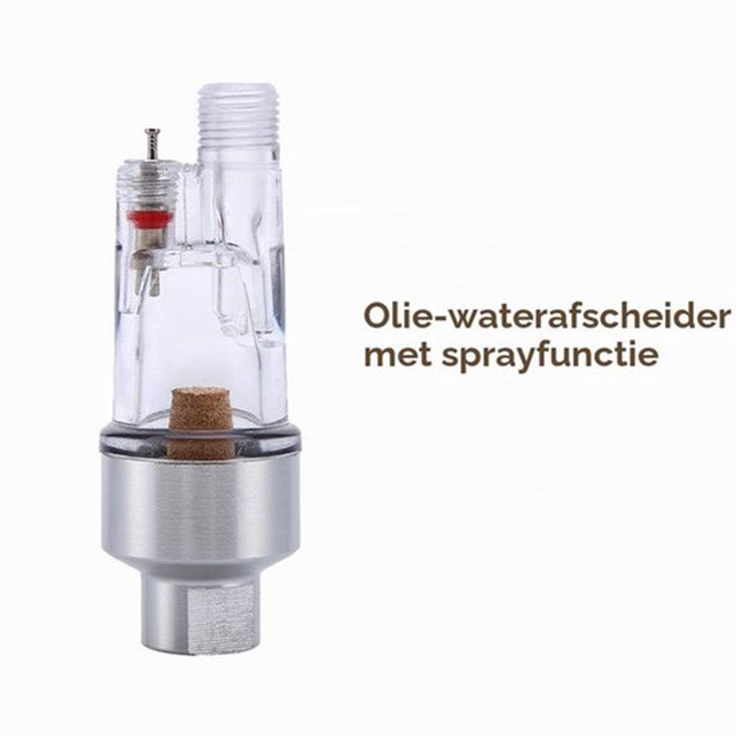 1/8 "Airbrush In-Line Mini Separator Luchtdrukregelaar Luchtfilter Waterval Filter Vocht Luchtcompressor Fittings