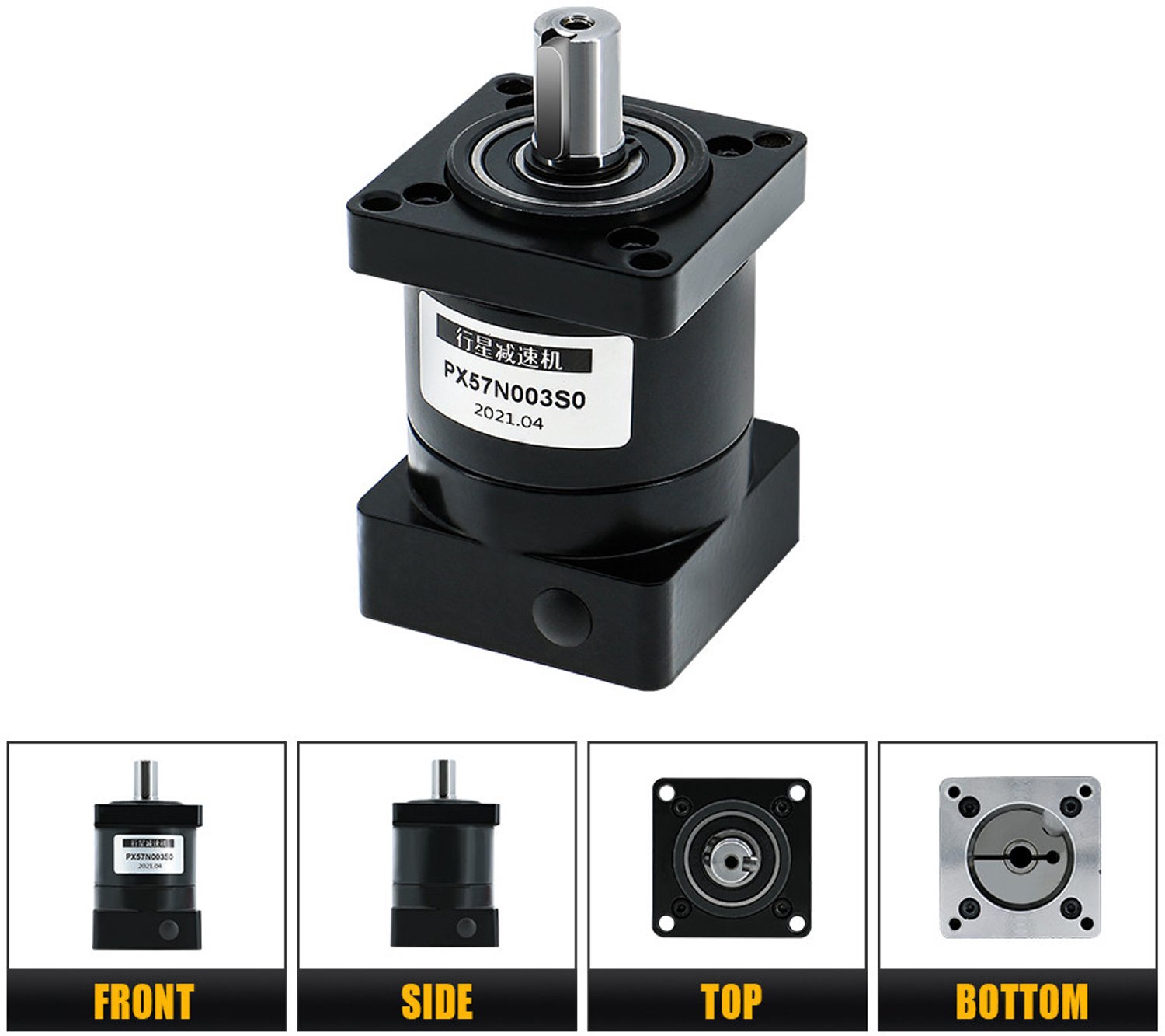 Planetaire Tandwielreductor Output As 14mm - Ratio 6 - Input As 8mm - 15-25 Nm Koppel - IP65 Bescherming - Rolluik Onderdelen