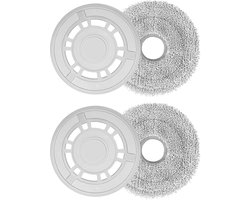 Dweildoeken Microvezel - Reservehouder - Wisserplaten - Compatibel met Xiaomi X20+ - Dreame L10S Ultra - Vloerreiniging - Vloerdoeken