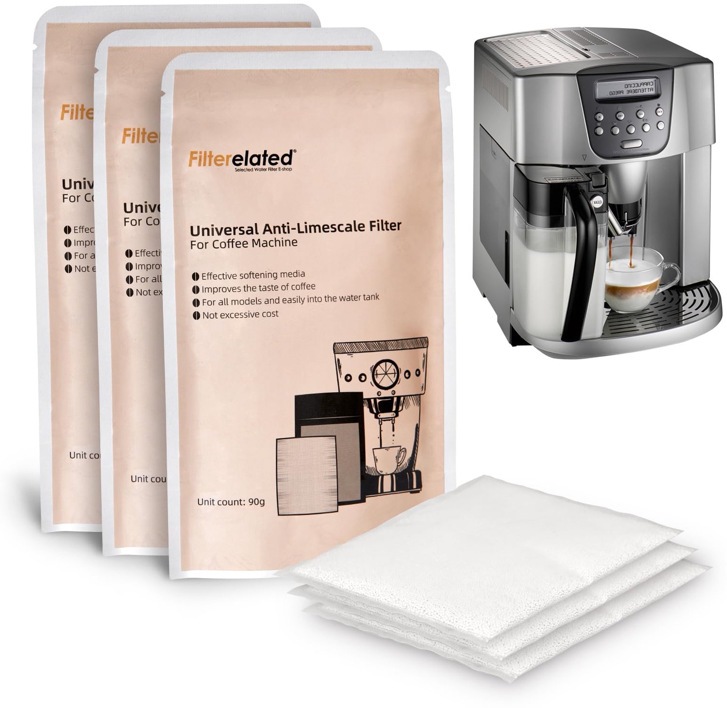 Universele Anti-Kalkfilter voor Koffiezetapparaat