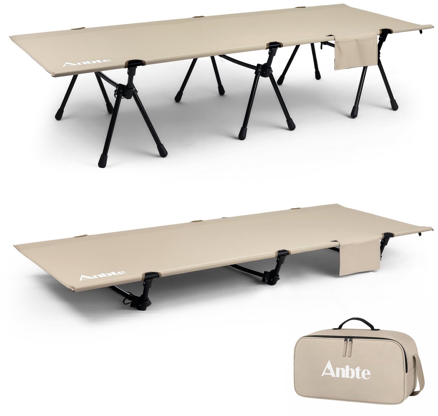 In Hoogte Verstelbaar Campingbed voor Kinderen 190 x 70 cm