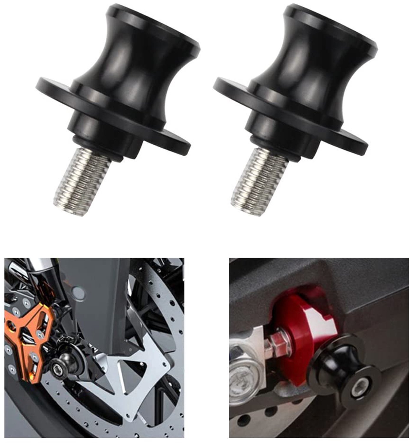 Set van 2 Aluminium Swivel Arm Motorsteunen