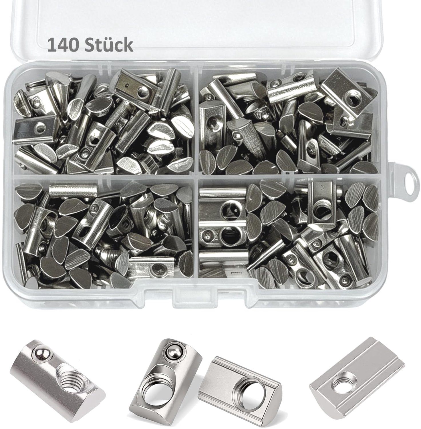 140-delige Grooving Bricks Set voor 3D Printer en CNC Freesmachine