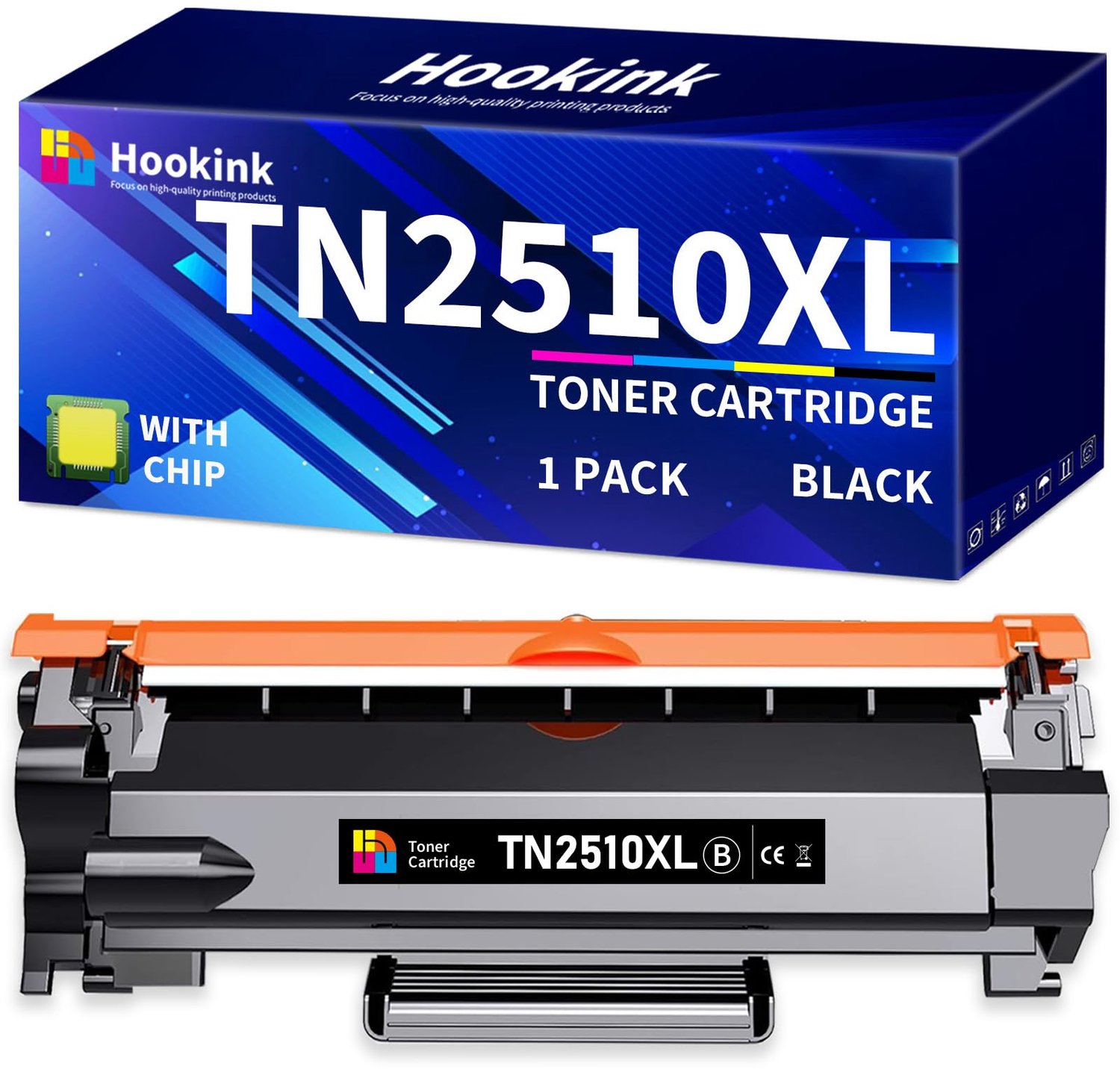 Toner Cartridge TN2510XL - Compatibel met Brother Printers