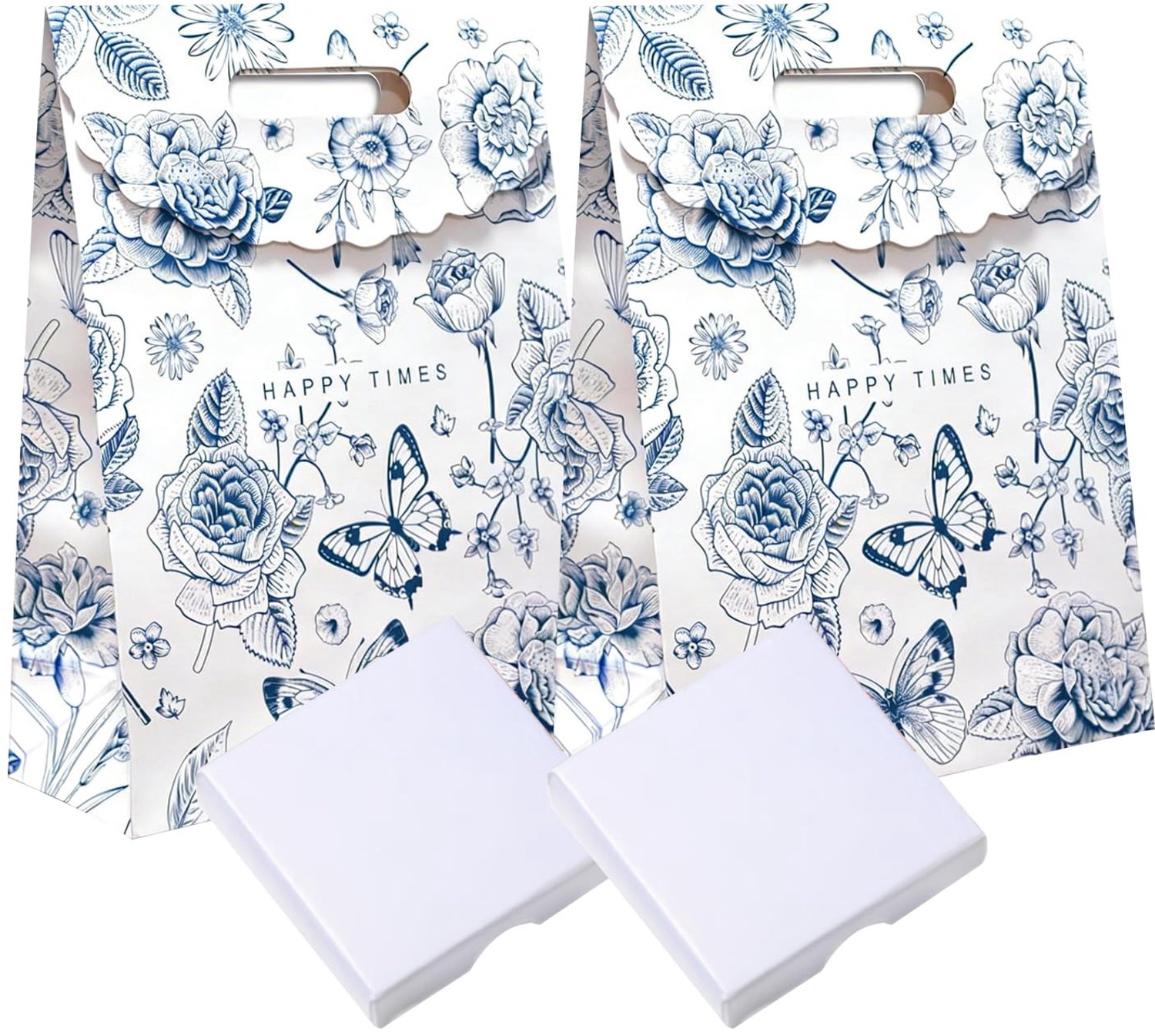 Set van 2 Cadeautassen met 2 Sieradenboxen - Perfect voor Verjaardagen en Bruiloften