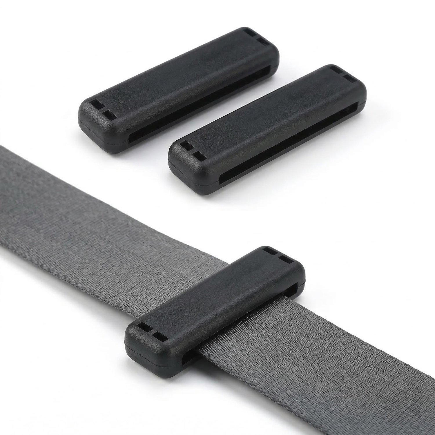 2 Stuks Veiligheidsgordelhouders voor Auto, Zwart