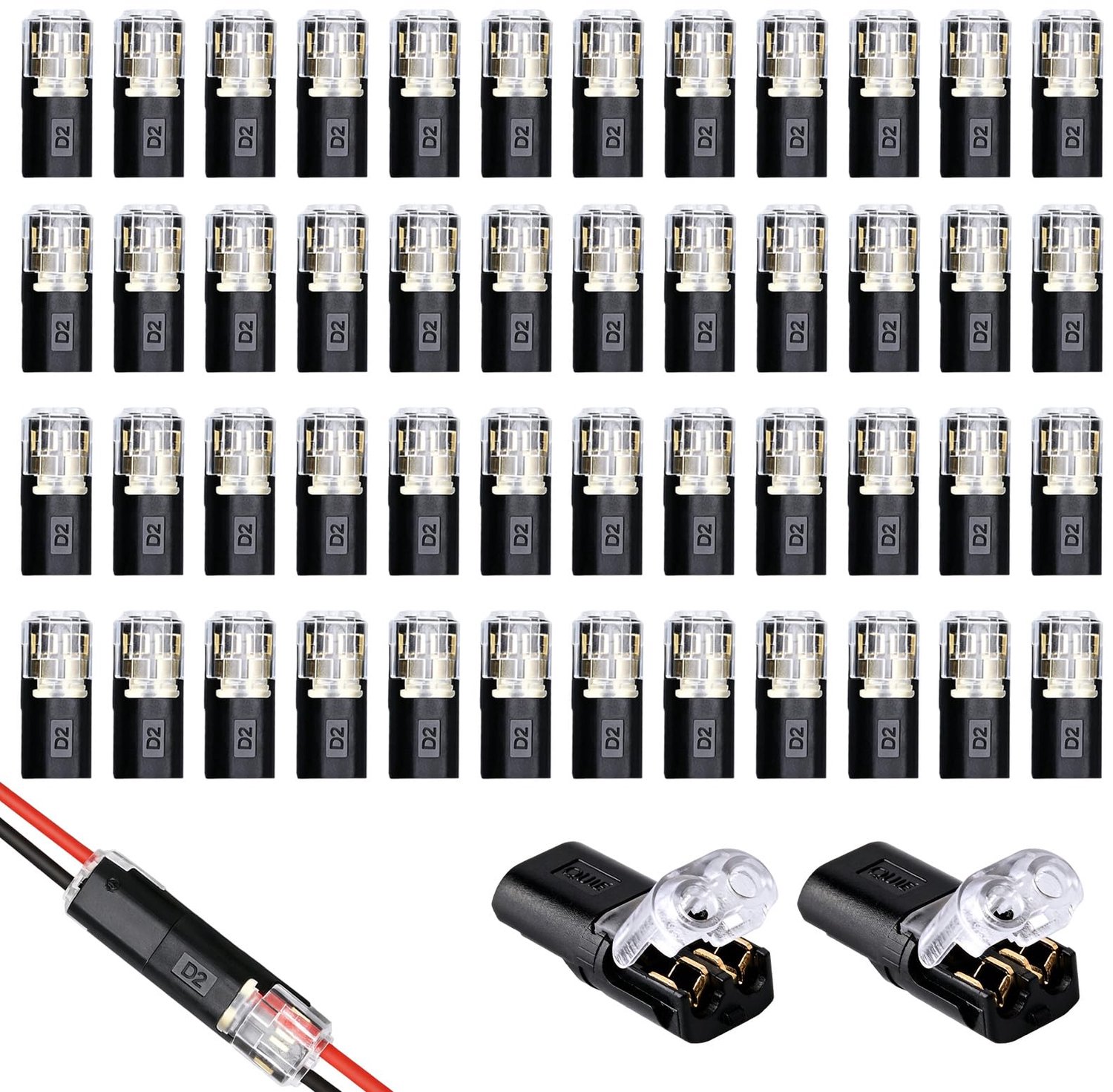 Waterdichte Snelkoppelingen voor Elektronica, Set van 50