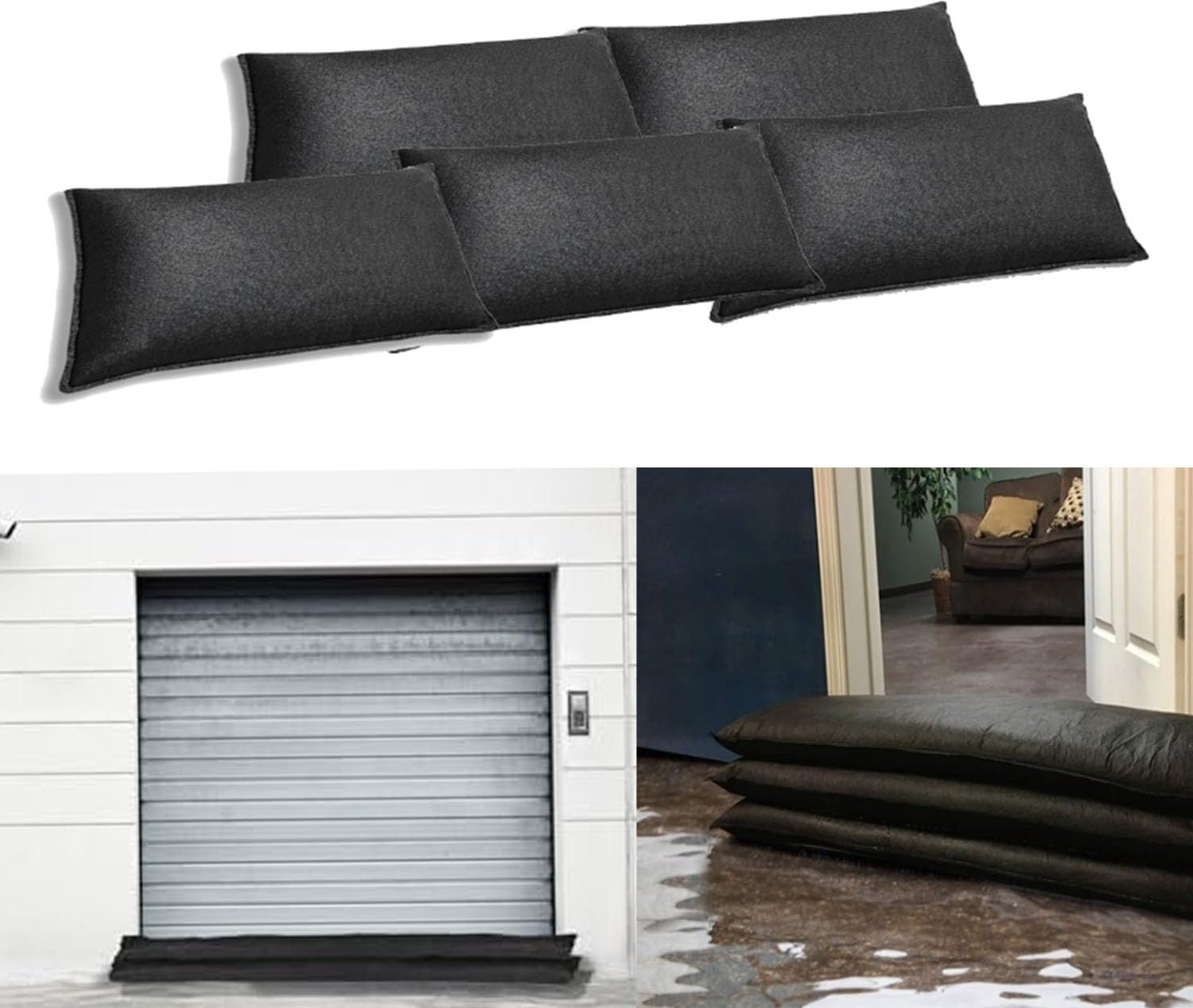 4 Stuks Wateractieve Zandzakken voor Overstromingspreventie