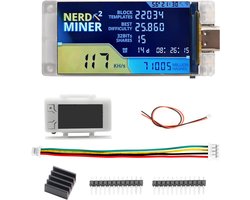 NerdMiner V2 Pro 307KH/S Bitcoin Miner Solo Lottery BTC with White Shell Module Nerdminer V2 Mining Bitcoin with 1.9 - ShopVlot