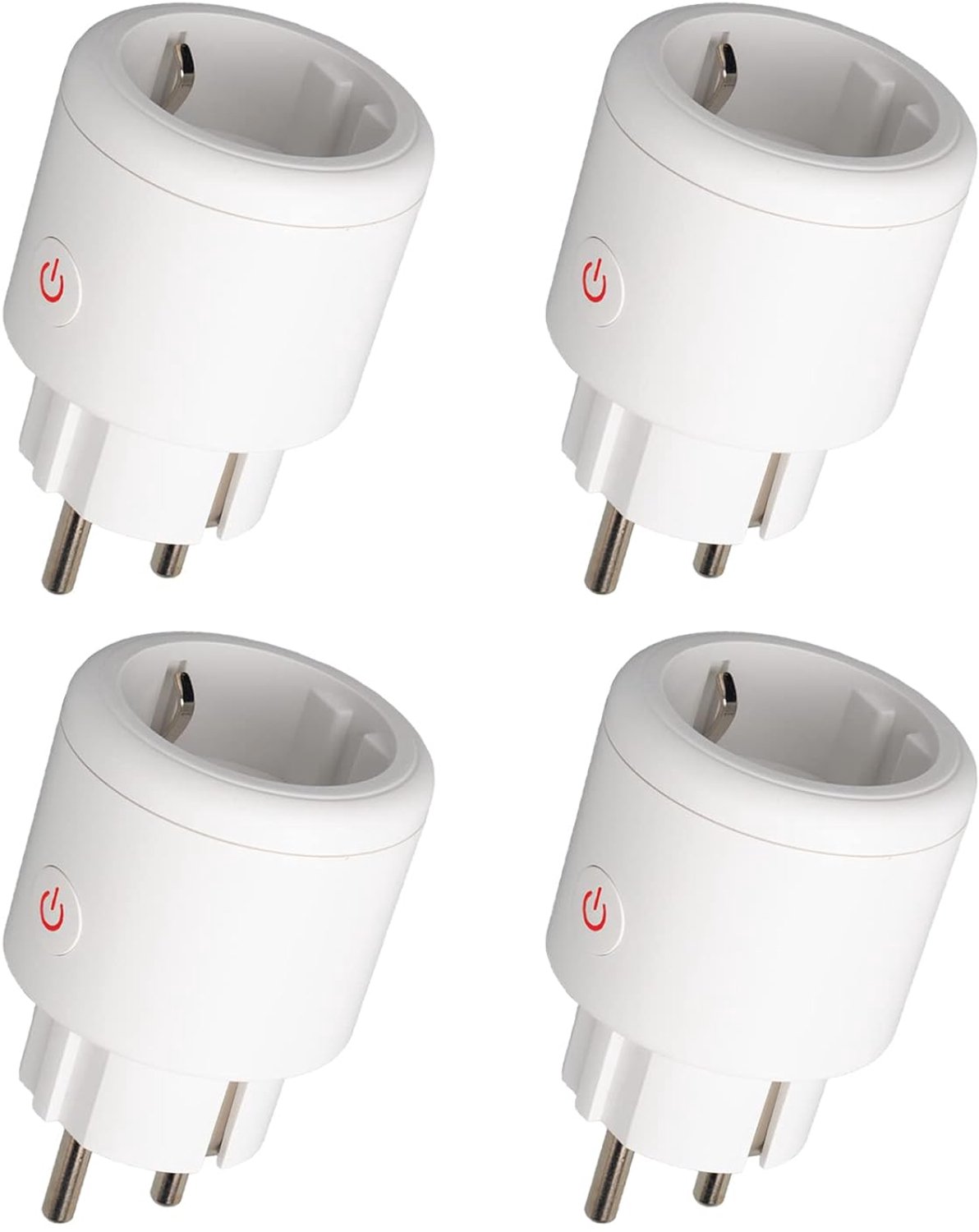SnelShoppen - ZigBee Smart Socket met Huidige Meting, 16A Smart Home Stekker, Timerfunctie, App Besturing, Compatibel met Alexa en Google Home, Stemge
