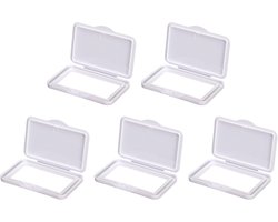 SnelShoppen - 5Pcs/Set Baby Wipes Dispenser Box - Tissues Paper Opbergdoos met Deksel - Houdt Nat en Toegankelijk voor Ouders - Ideaal voor Thuis of o