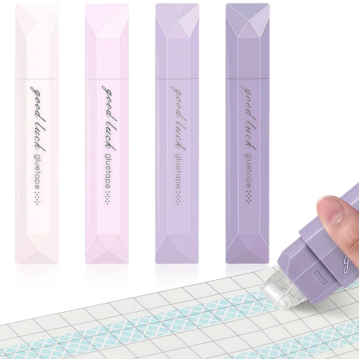SnelShoppen - 4 Stuks Dubbelzijdige Lijmtape 5m x 6mm - Kleurloos Plakband voor Scrapbooking, Cadeauverpakking, Fotoalbums, School, Kantoor, Creatief