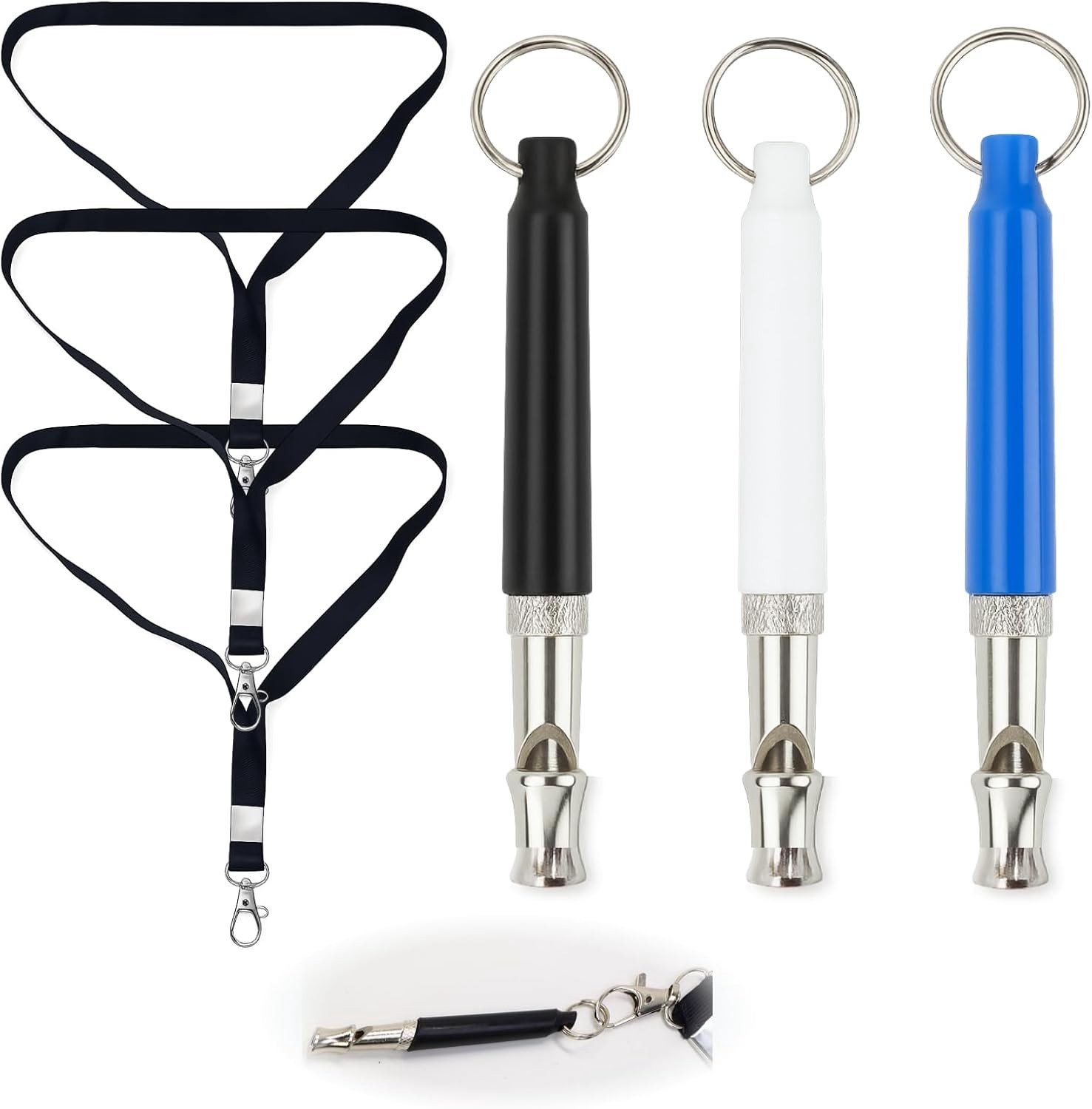 3 Stuks Stille Hondenfluit met Hoge Frequentie, Ultrasonische Fluit voor Training en Herinnering, Verstelbare Frequentie en Lichtgewicht Ontwerp