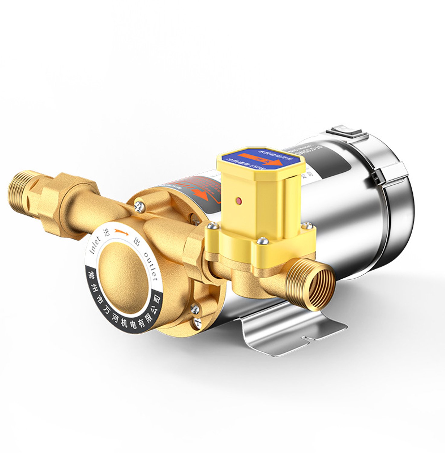 Stille Waterpomp 280W - Automatische Drukverhoging - Voor Douche en Kraanleidingen - Elektrisch Aangedreven - Booster - Huishoudpomp