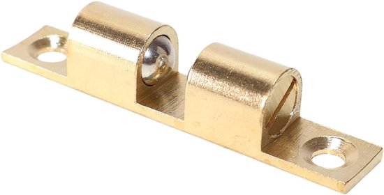 4 messing kogel sluitingen kastdeur 60 mm met schroeven — afbeelding 3
