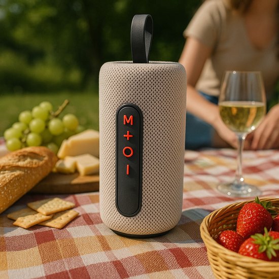 Bluetooth Speaker 16W - Draadloze Speaker Met LED-Verlichting - TWS-Koppeling - Bluetooth 5.4 - USB-C Oplaadbaar - Geschikt Voor Partybox, Karaoke En Muziek Streamen — afbeelding 5