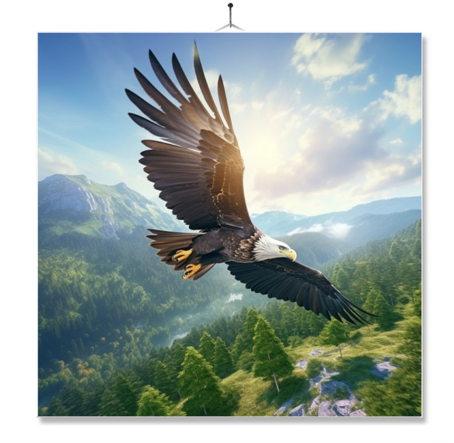 MC Living Tegel Met Opdruk | Geschenk | Adelaar ontwerp 1