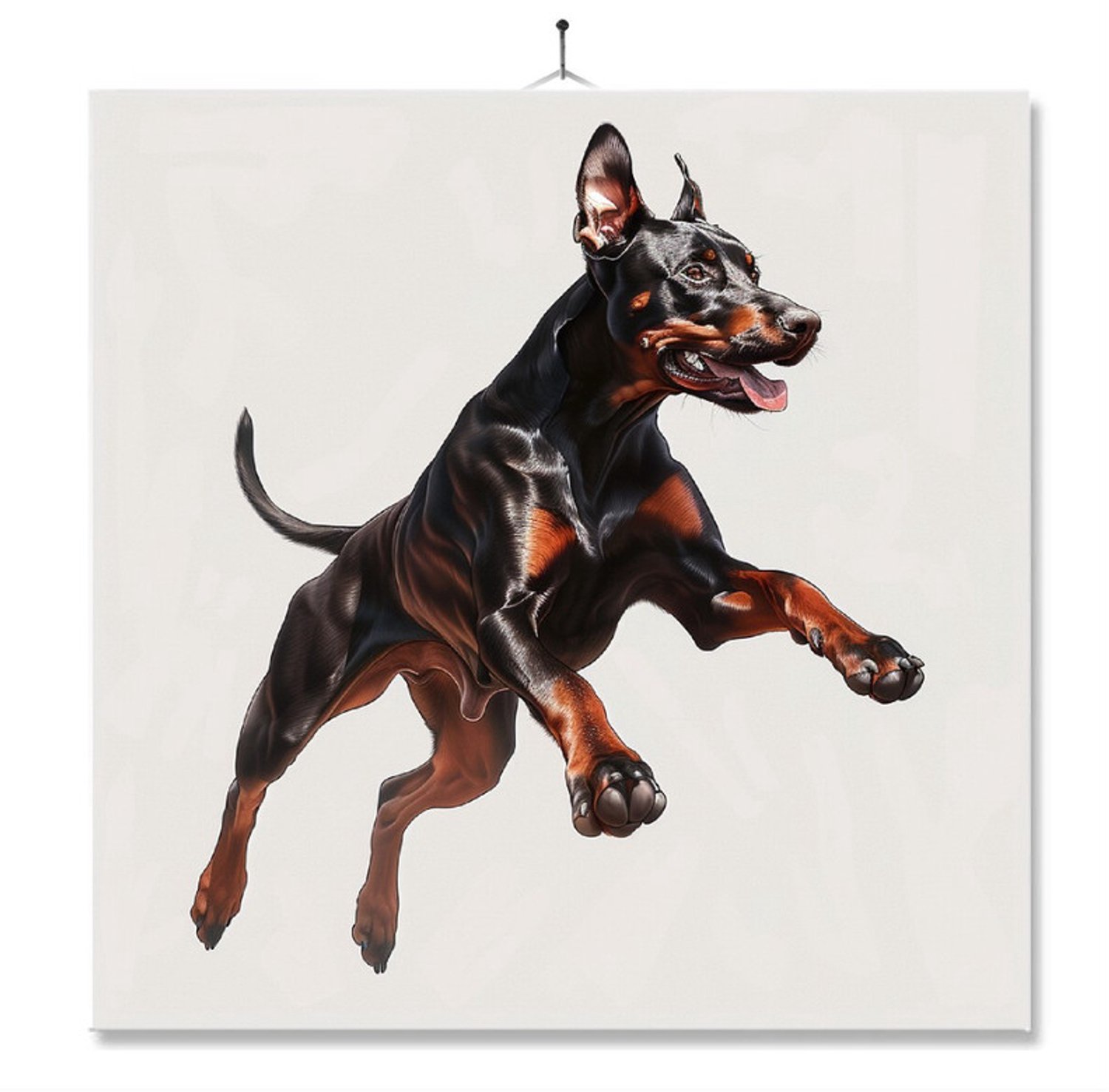 MC Living Tegel Met Opdruk | Geschenk | Wc | Toilet | Dobermann Ontwerp 1