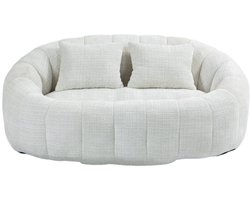 Bonkenbank Luie Bank Duurzame Comfort Lounger Hoge Rug Bonkenstoel Zitbank voor Volwassenen en Kinderen, Binnen & Buiten, Accent Vloer Zachte Lounge Stoel (Beige Chenille)