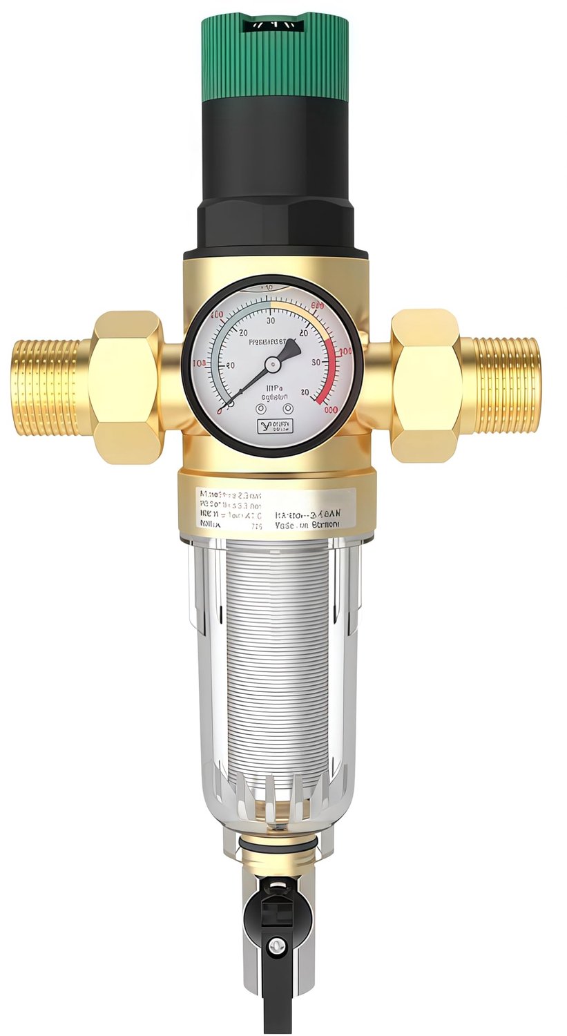 Waterdrukregelaar met Filter en Manometer 1/2 Zoll