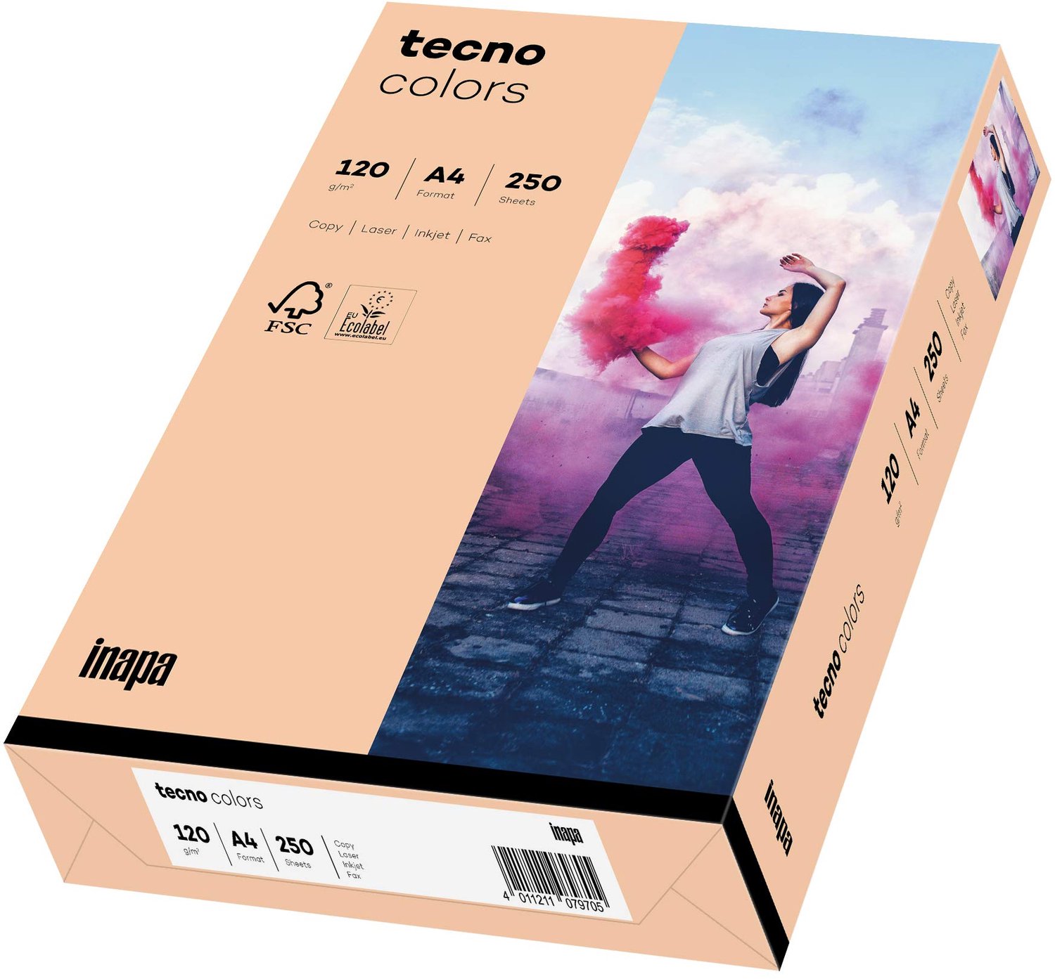 A4 Gekleurd Printerpapier - 120 g/m² - Salmon - 250 Vellen