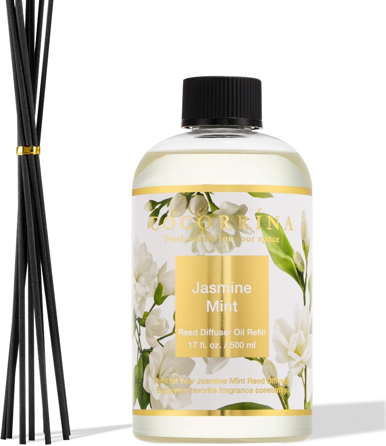 Reed Diffuser Navulling Jasmijn & Mint 500ml