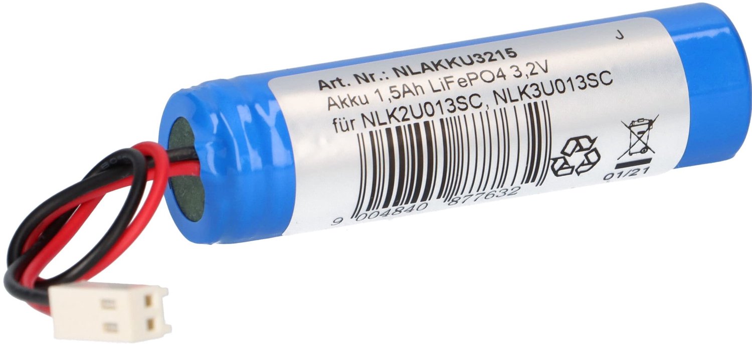 LiFePO4 3.2V 1.5Ah Accu voor Noodverlichting