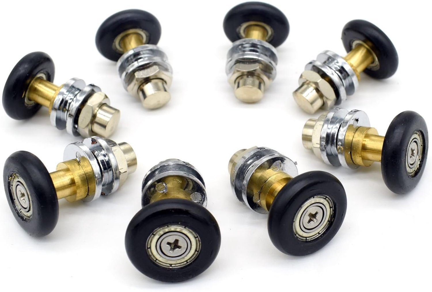 Vervangende Douchedeurrollen, Diameter 25 mm, 8 Stuks
