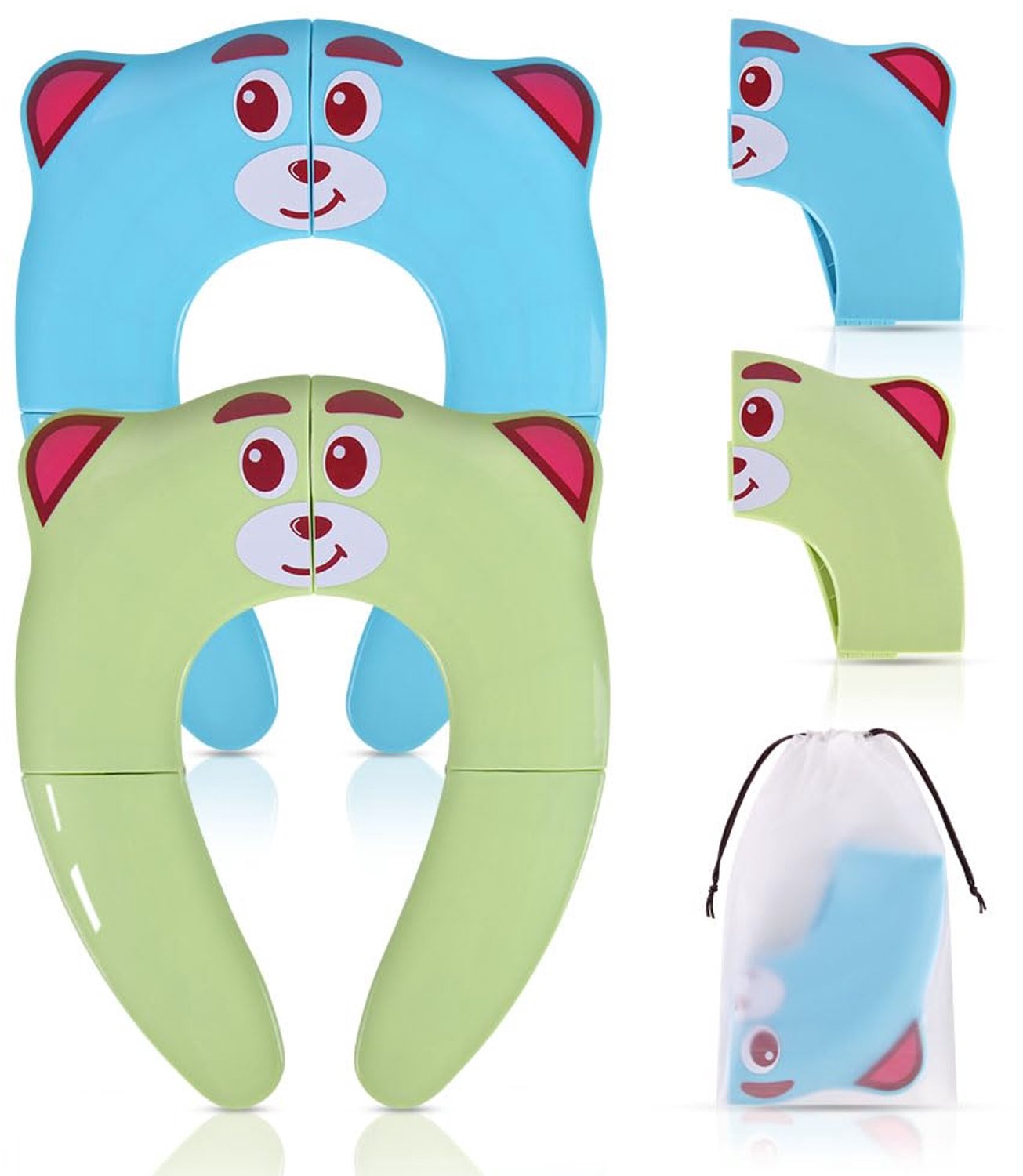 Set van 2 Vouwbare Toiletstoelen voor Kinderen