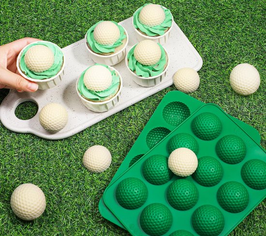 Golfbal Chocoladevorm Silicone Set van 2 — afbeelding 4